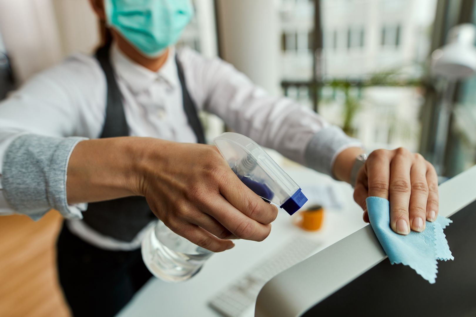 image of sanitizing a home